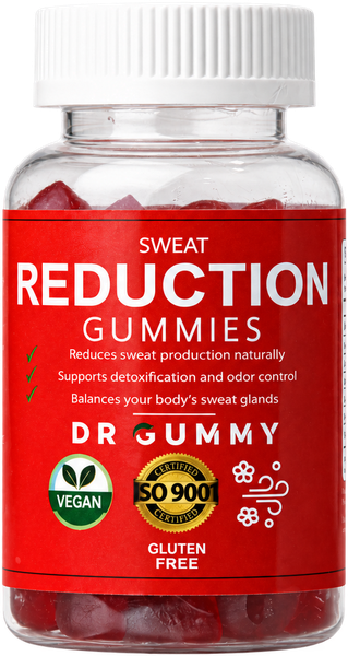 Sweat Reduction bottle on transparent background