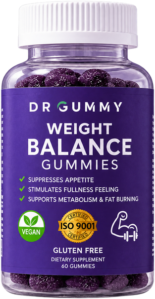 Weight Loss Gummies bottle on transparent background