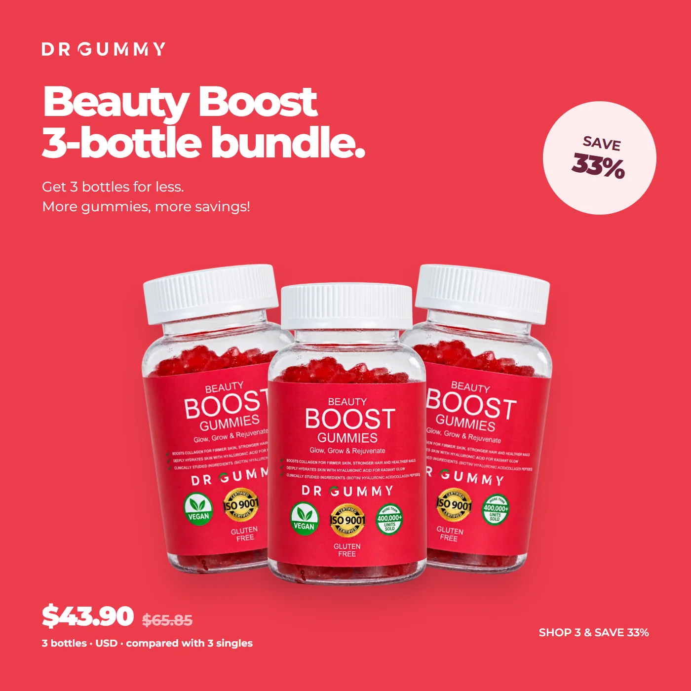 3 bottles of Beauty Boost, save 33%