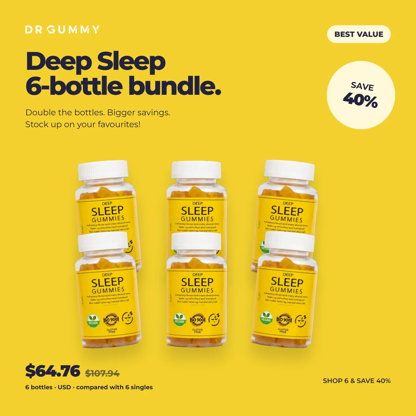 Six-bottle Deep Sleep bundle