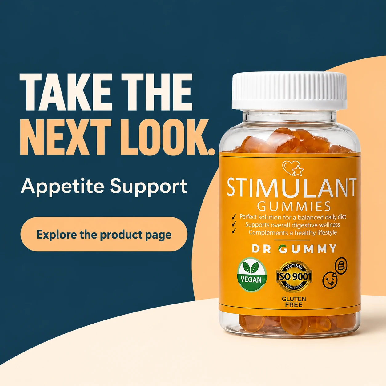 Appetite Stimulant bottle and TikTok Shop product-page invitation