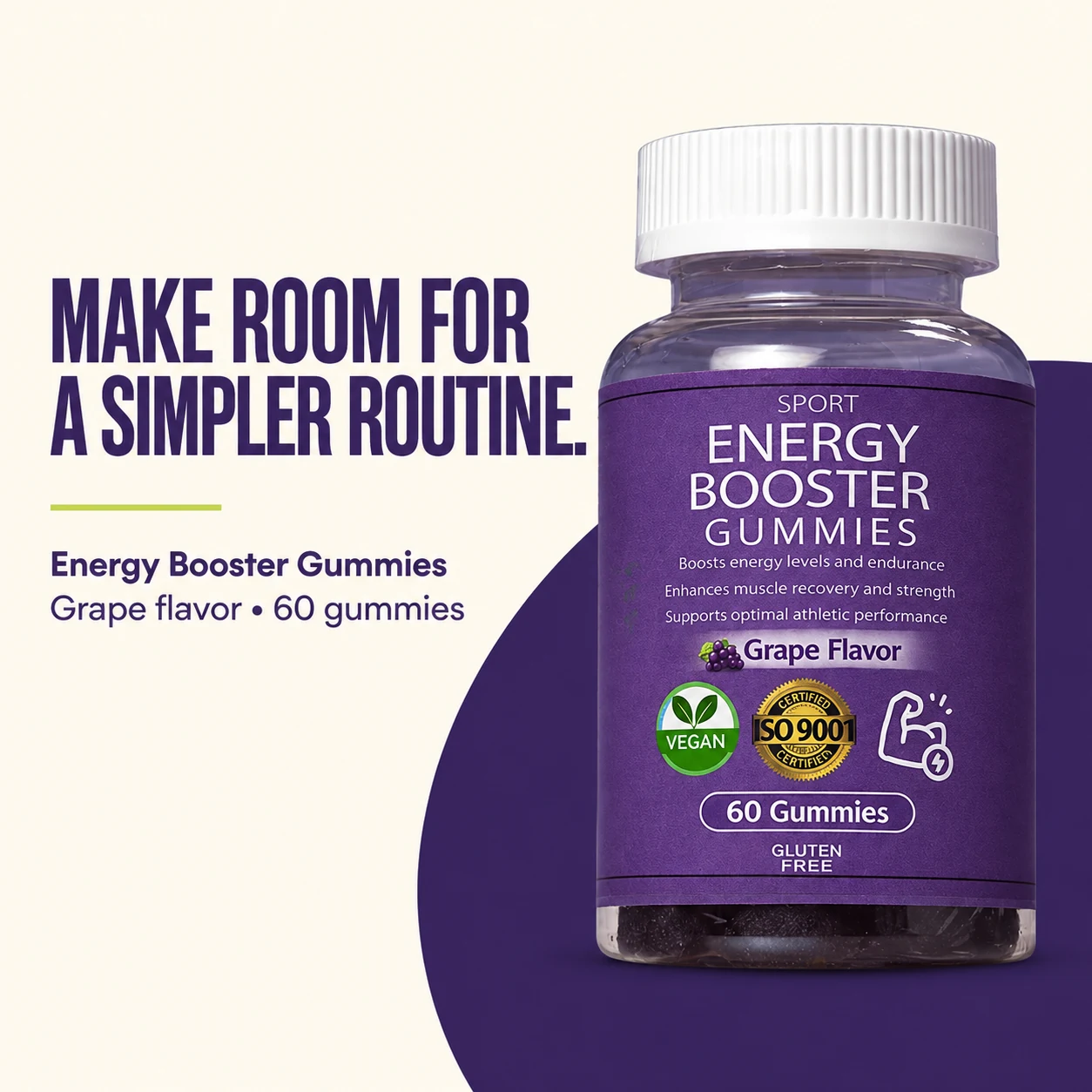 Energy Booster Gummies — product design