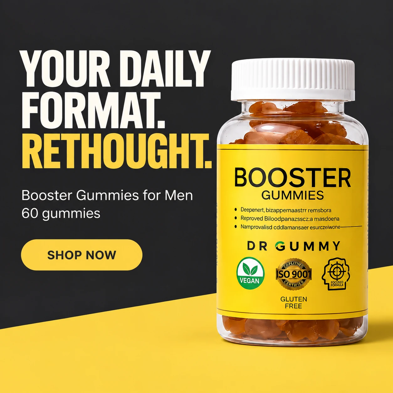 Male Booster Gummies — product design