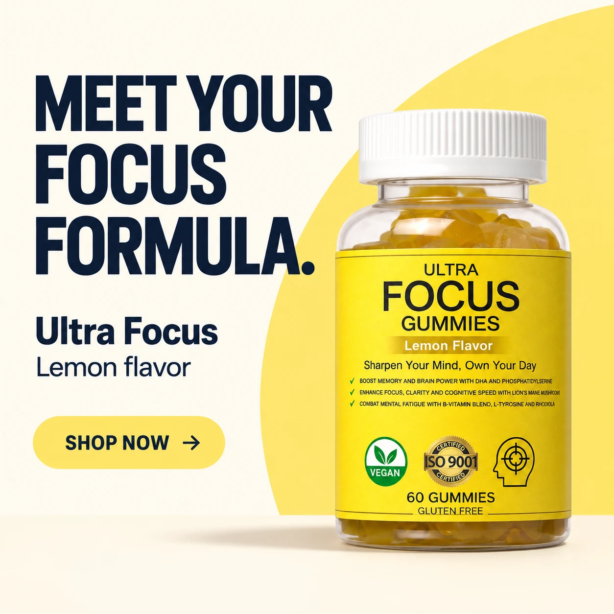Ultra Focus Gummies — product design