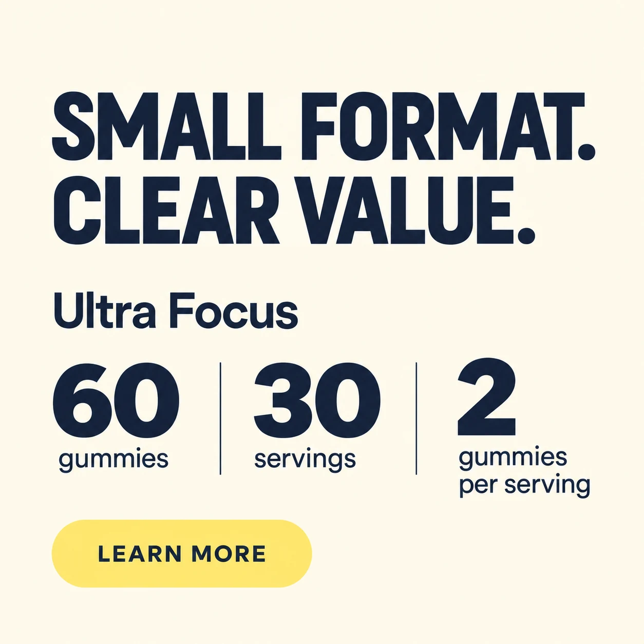 Ultra Focus Gummies formula and bottle details, image 4 of 5
