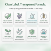 Clean Label Transparent Formula.