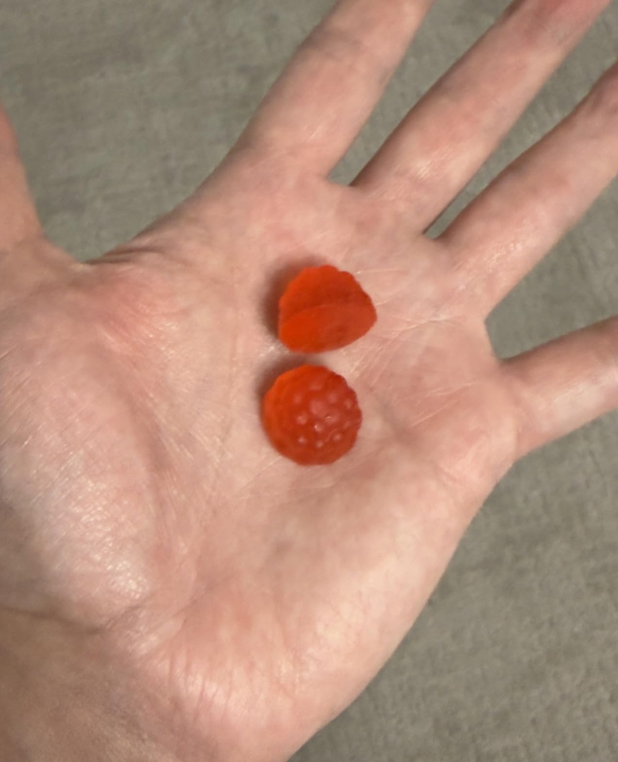 Customer holding gummies